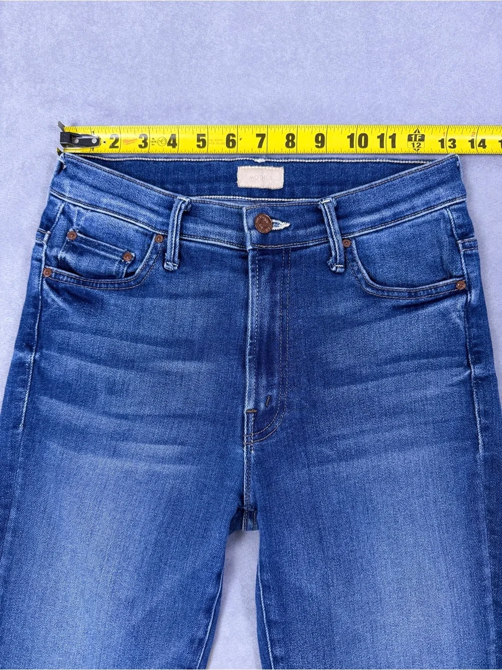 MOTHER The Insider Crop Step Fray Jeans Sweet And Sassy Size 27